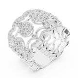 Gold Ring DDLR-818, White Gold, view 2