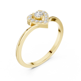 Gold Ring HLR-237, Yellow Gold, view 2