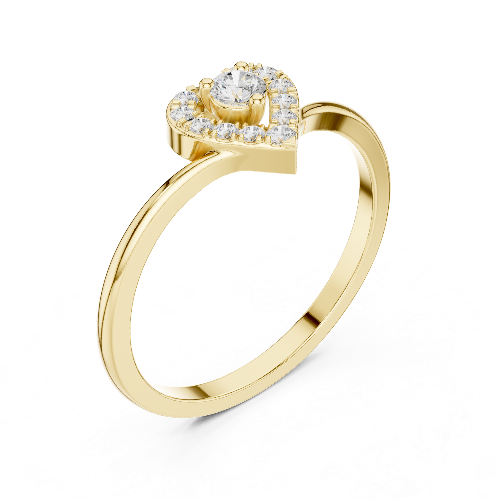 Gold Ring HLR-237, Yellow Gold, view 2