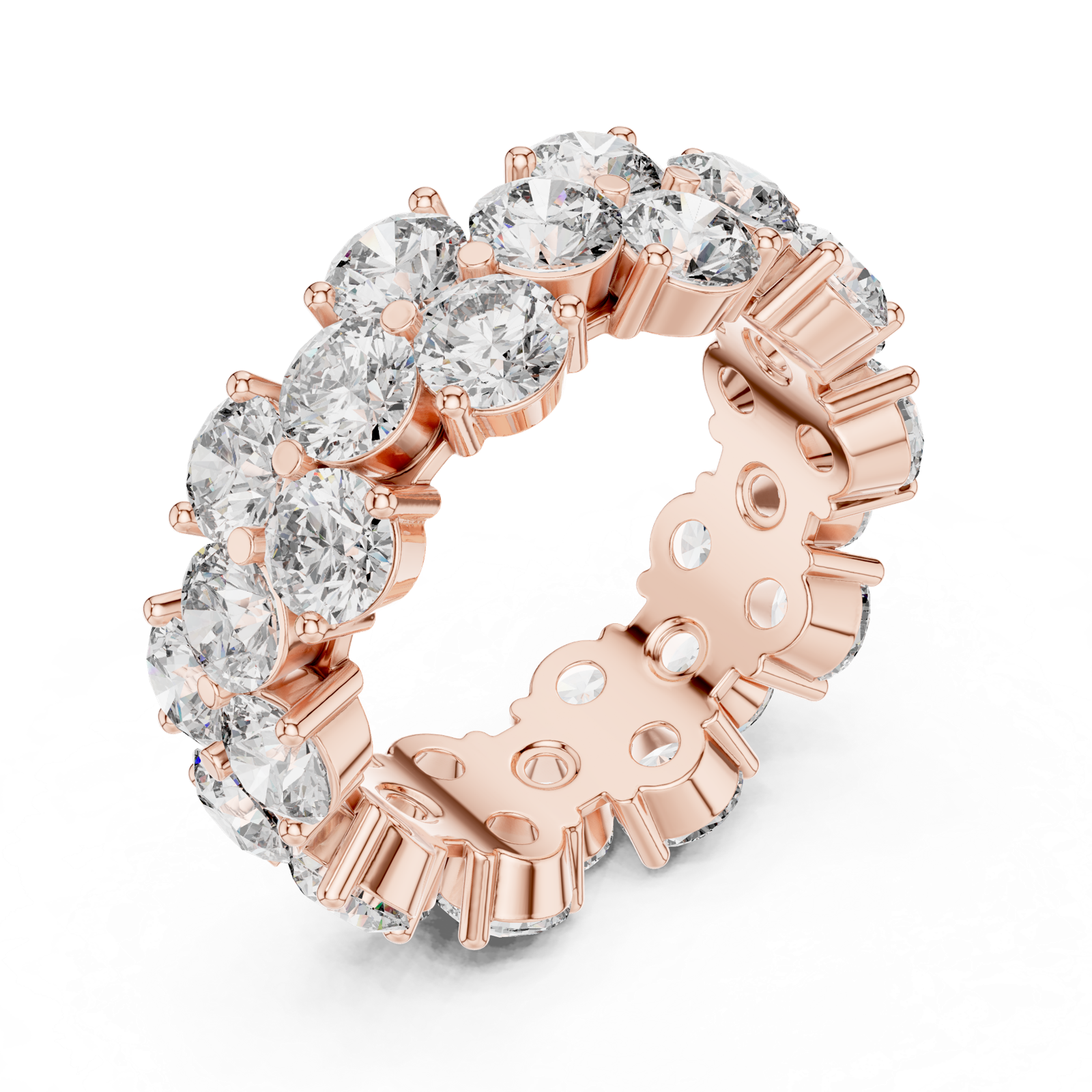 Gold Ring DDLR-244, Rose Gold, view 2