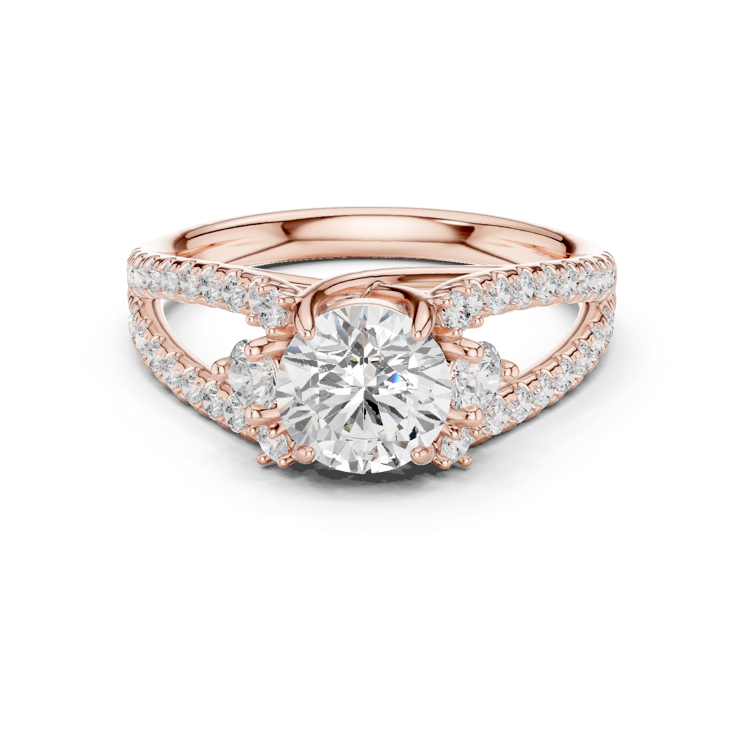 Gold Ring DDLR-794, Rose Gold