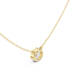 Gold Jewelry DDPO-007, Round center stone, Yellow Gold, view 2