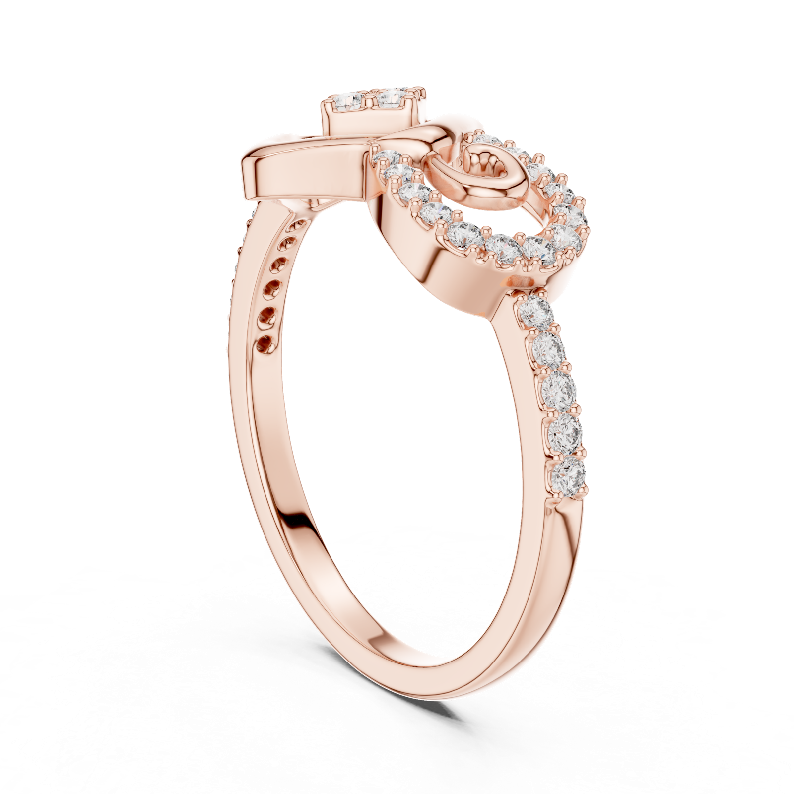 Gold Ring LR-01 (61), Rose Gold