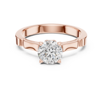 Gold Ring LR-0008, Rose Gold, view 4