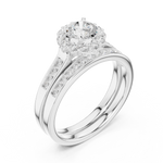 Gold Ring LR-0269, White Gold, view 2
