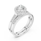 Gold Ring LR-0269, White Gold, view 2