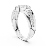 Gold Ring LR-01 (45), White Gold