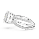 Gold Jewelry L36-25, Princess center stone, White Gold, view 3