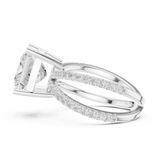Gold Jewelry L36-25, Princess center stone, White Gold, view 3
