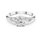 Gold Ring DDLR-1101, White Gold, view 4