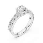Gold Ring DDLR-655, White Gold, view 2