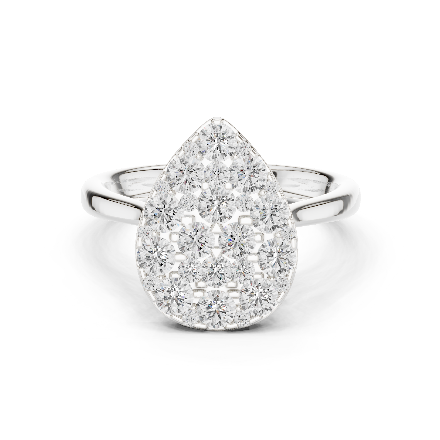 Gold Ring DDLR-784, White Gold