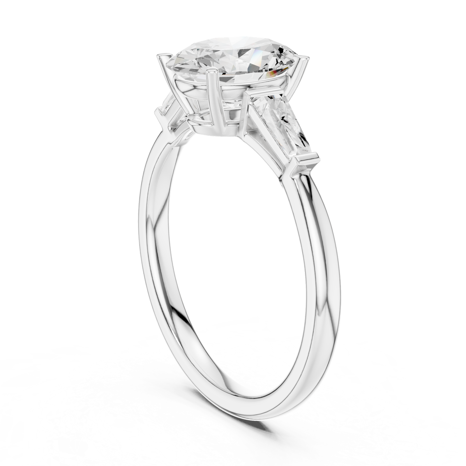 Gold Ring DDLR-287, White Gold, view 1