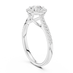 Gold Ring LR-0227, White Gold, view 1