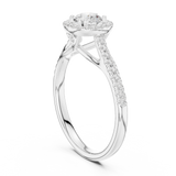 Gold Ring LR-0227, White Gold, view 1