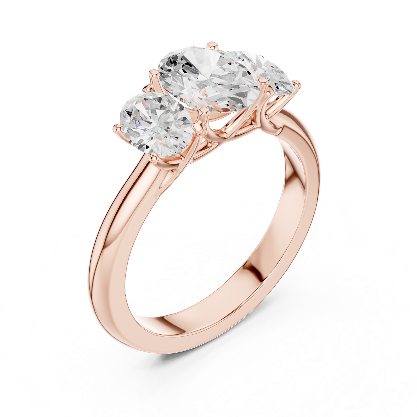 Gold Ring DDLR-1053, Rose Gold, view 2