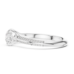 Gold Ring LR-0331, White Gold, view 3