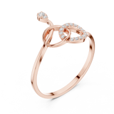 Gold Ring 1 (114), Rose Gold, view 2