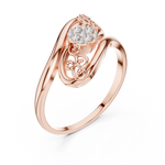 Gold Ring Ledis Ring, Rose Gold, view 2
