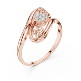Gold Ring Ledis Ring, Rose Gold, view 2
