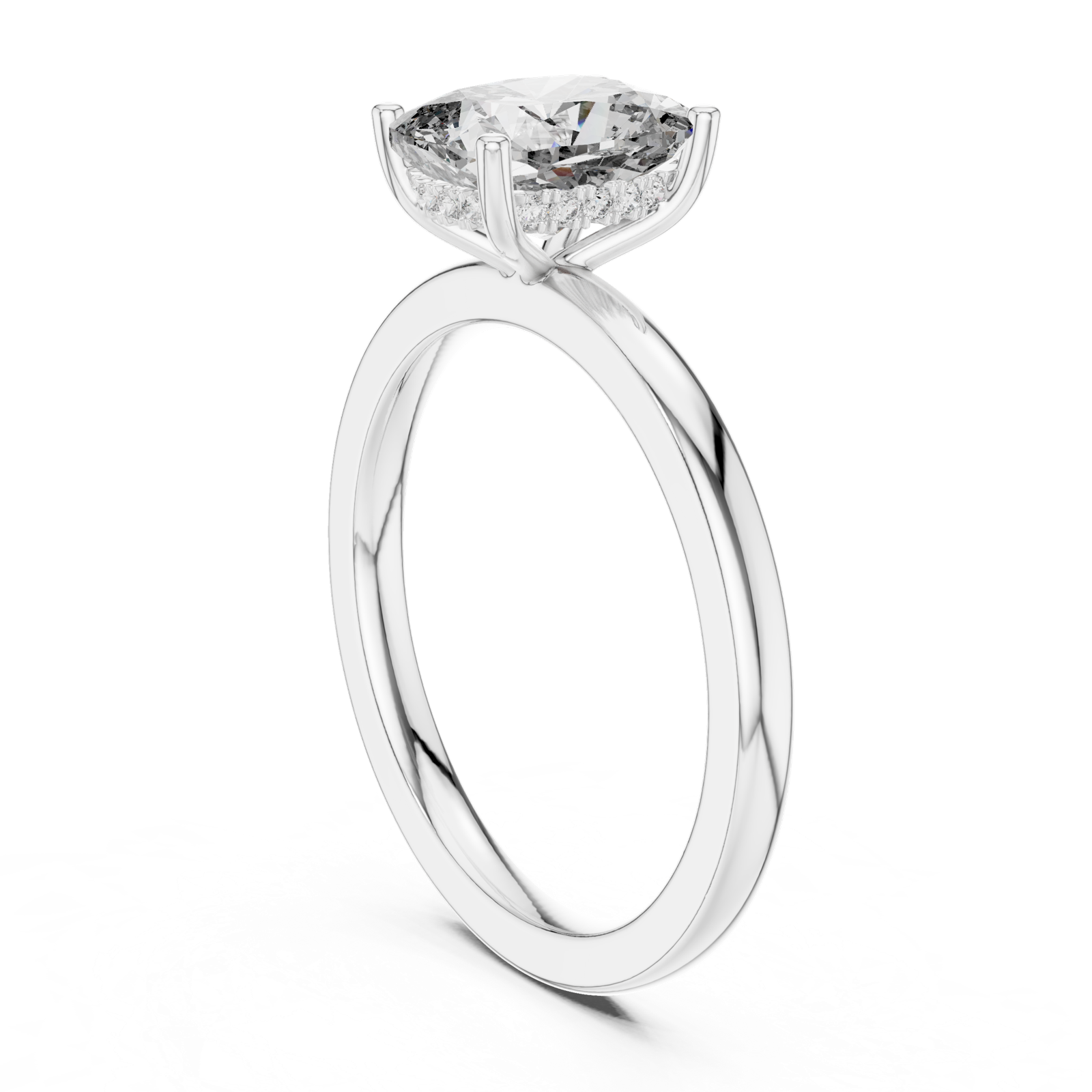 Gold Pendant 9-10037L_SS12, White Gold, view 1