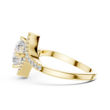 Gold Ring DDLR-156, Yellow Gold, view 3