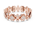 Gold Ring R38, Rose Gold, view 4