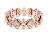 Gold Ring R38, Rose Gold, view 4