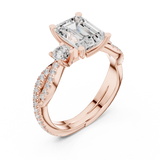 Gold Ring DDLR-281, Rose Gold, view 2