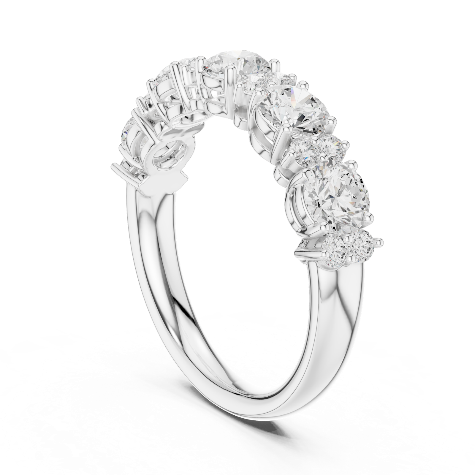 Gold Ring DDLR-697, White Gold, view 1