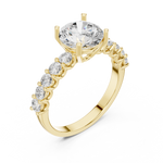 Gold Ring DDLR-819, Yellow Gold, view 2