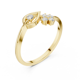 Gold Ring HLR-79, Yellow Gold, view 2