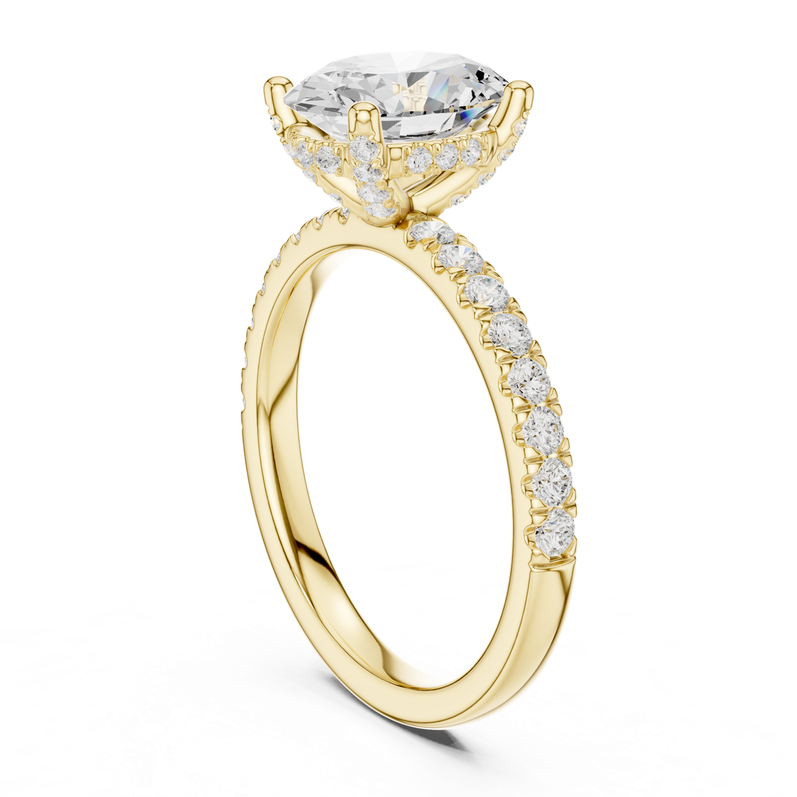 Gold Ring DDLR-851, Yellow Gold, view 1