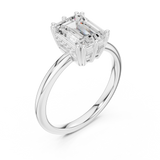 Gold Ring DDLR-925, White Gold, view 2