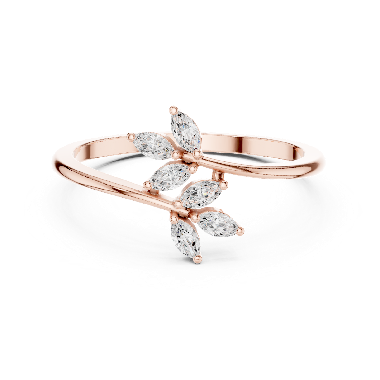 Gold Ring Ledis Ring, Rose Gold, view 4