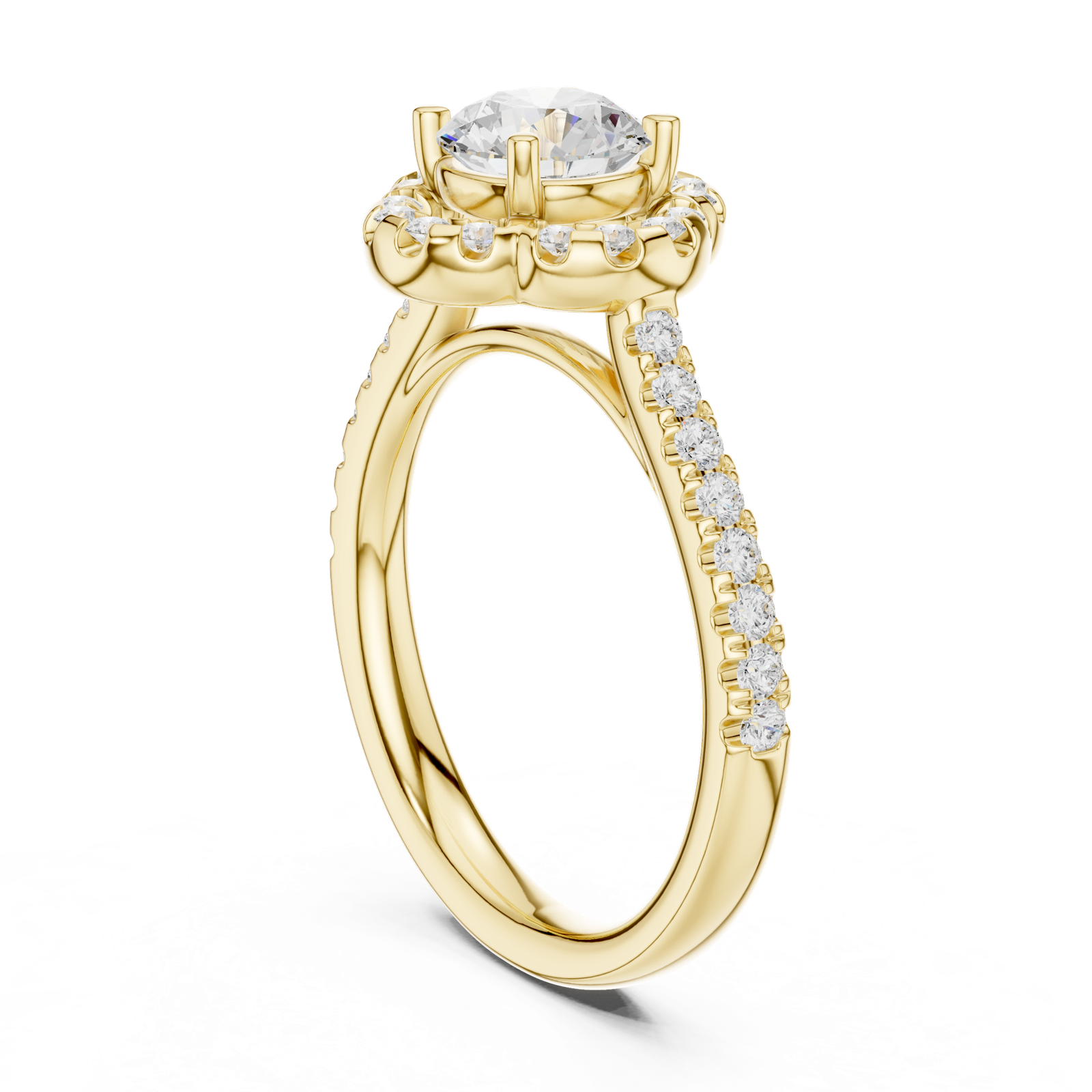Gold Ring DDLR-670, Yellow Gold, view 1