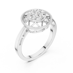 Gold Ring DDLR-688, White Gold, view 2