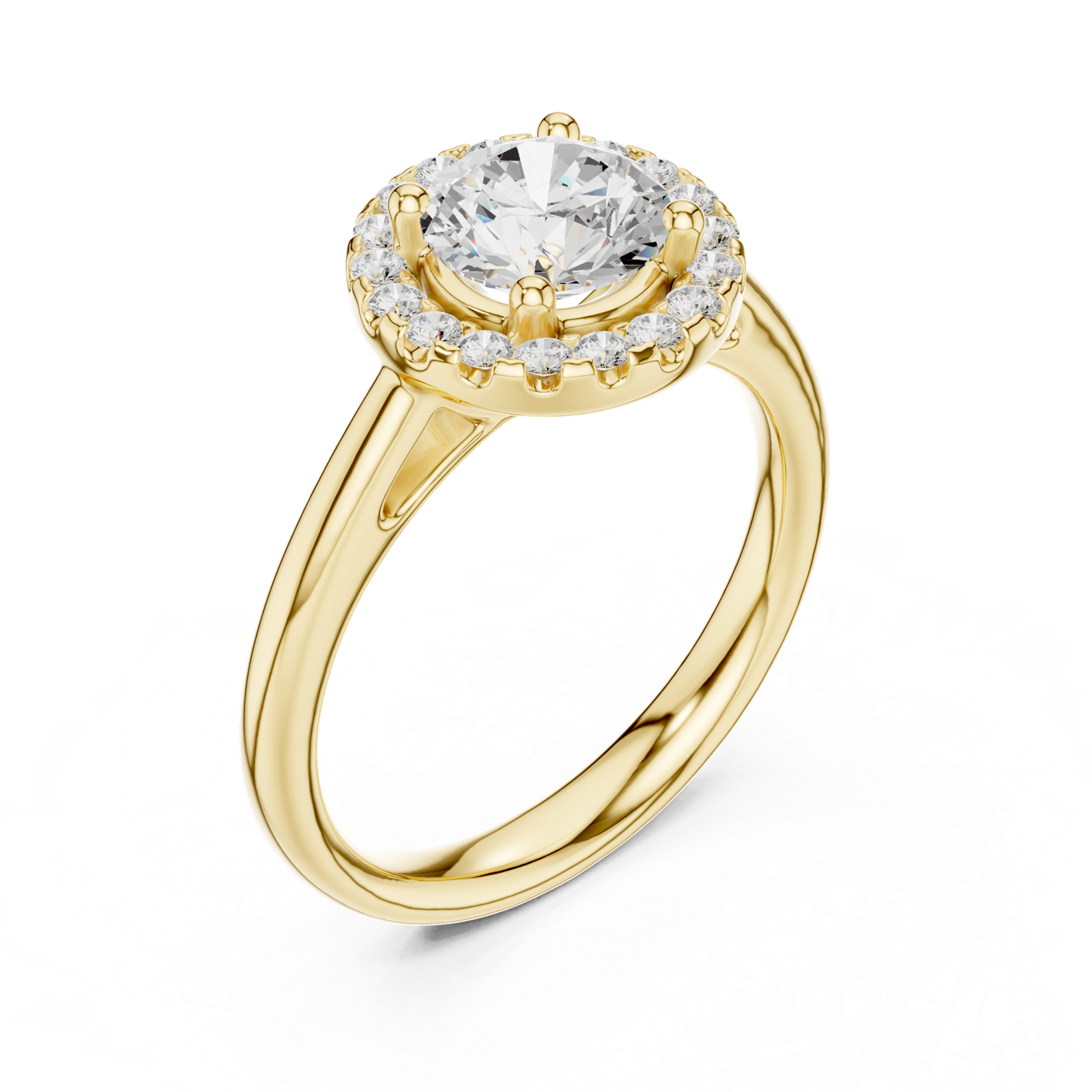 Gold Ring DDLR-632, Yellow Gold, view 2