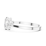 Gold Ring HLR-45, White Gold, view 3