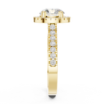 Gold Ring DDLR-345, Yellow Gold, view 3
