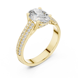 Gold Ring DDLR-192, Yellow Gold, view 2