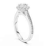 Gold Ring LR-0237, White Gold, view 1