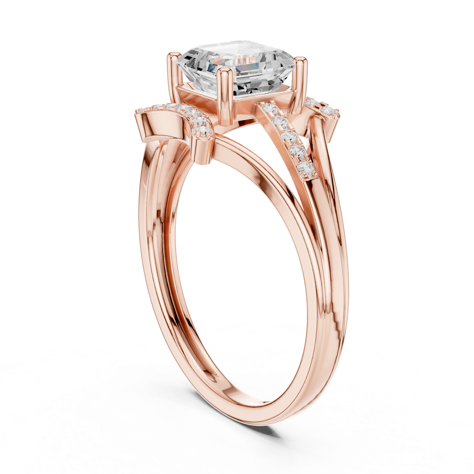 Gold Ring DDLR-505, Rose Gold