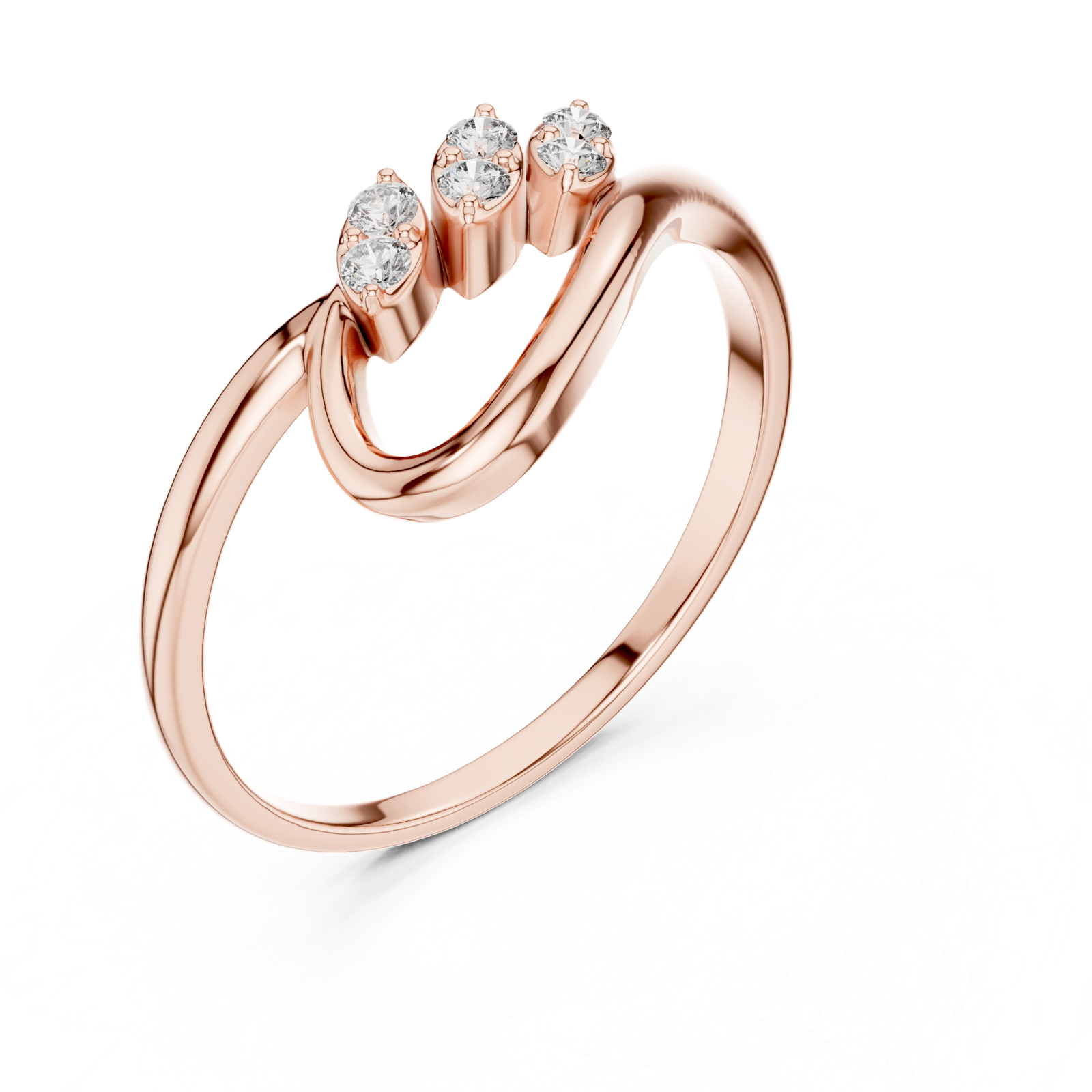 Gold Ring 1 (252), Rose Gold, view 2