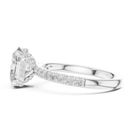 Gold Ring DDLR-161, White Gold, view 3