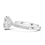 Gold Ring DDLR-161, White Gold, view 3