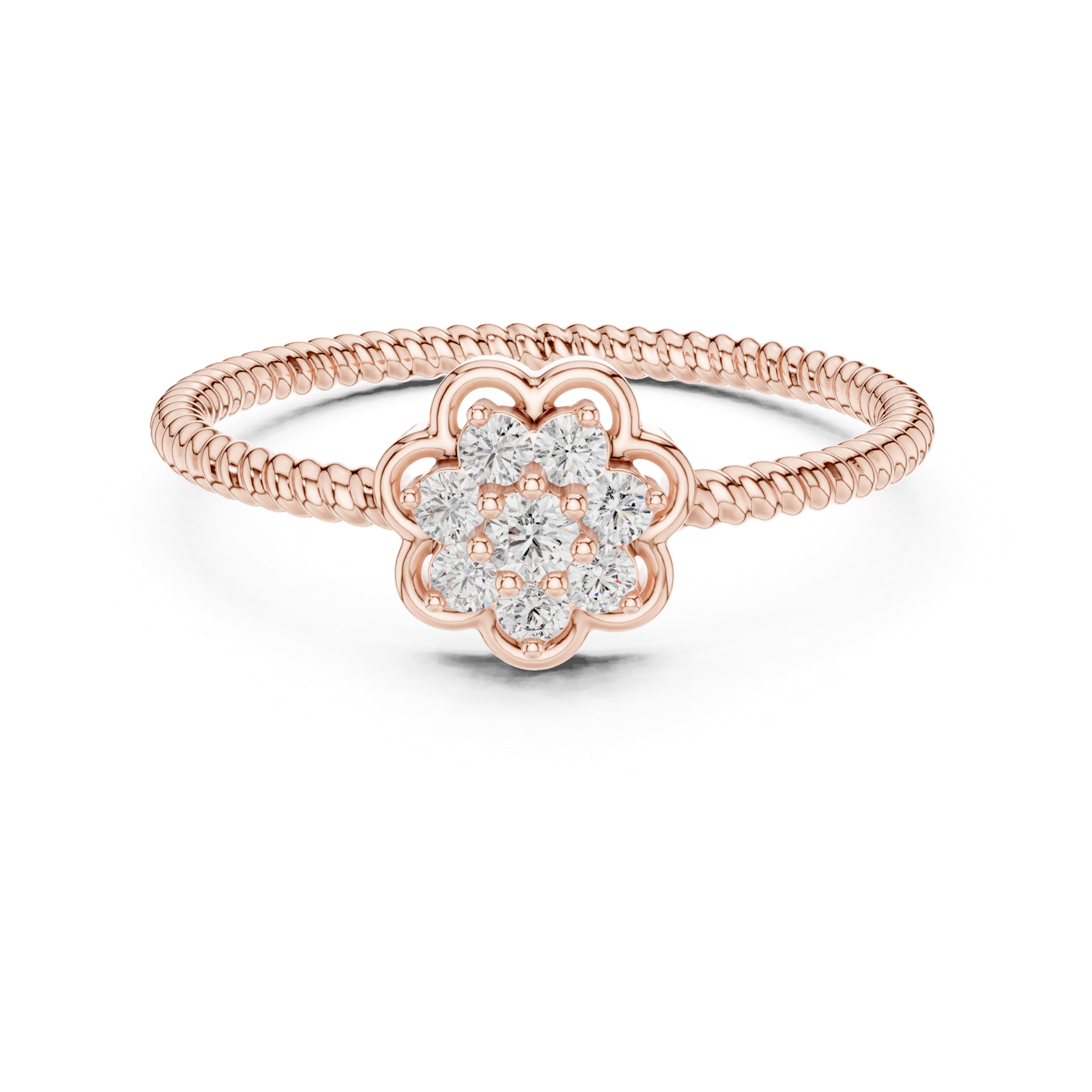 Gold Ring LR-01 (97), Rose Gold, view 4