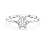 Gold Ring DR-6258, White Gold, view 4
