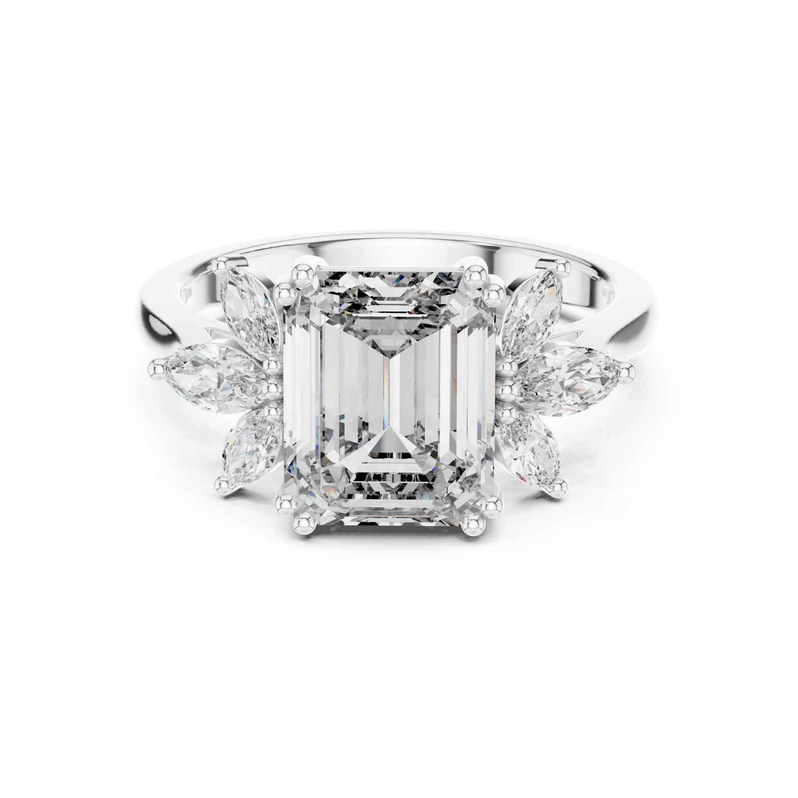 Gold Ring DDLR-158, White Gold