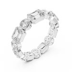 Gold Ring DDLR-393, White Gold, view 2